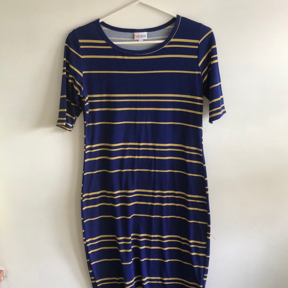 Blue/Yellow Tunic Dress